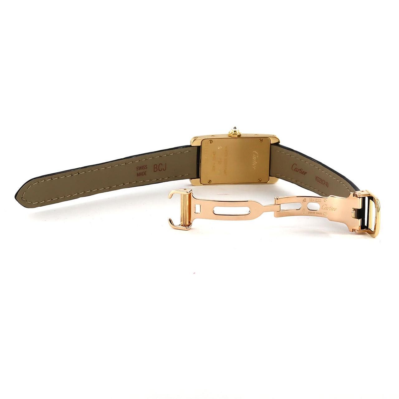 Cartier Cartier Cartier Tank Américaine Au750 Crocodile skin Quartz DUTY FREE for USA Size ONE SIZE - 7 Thumbnail