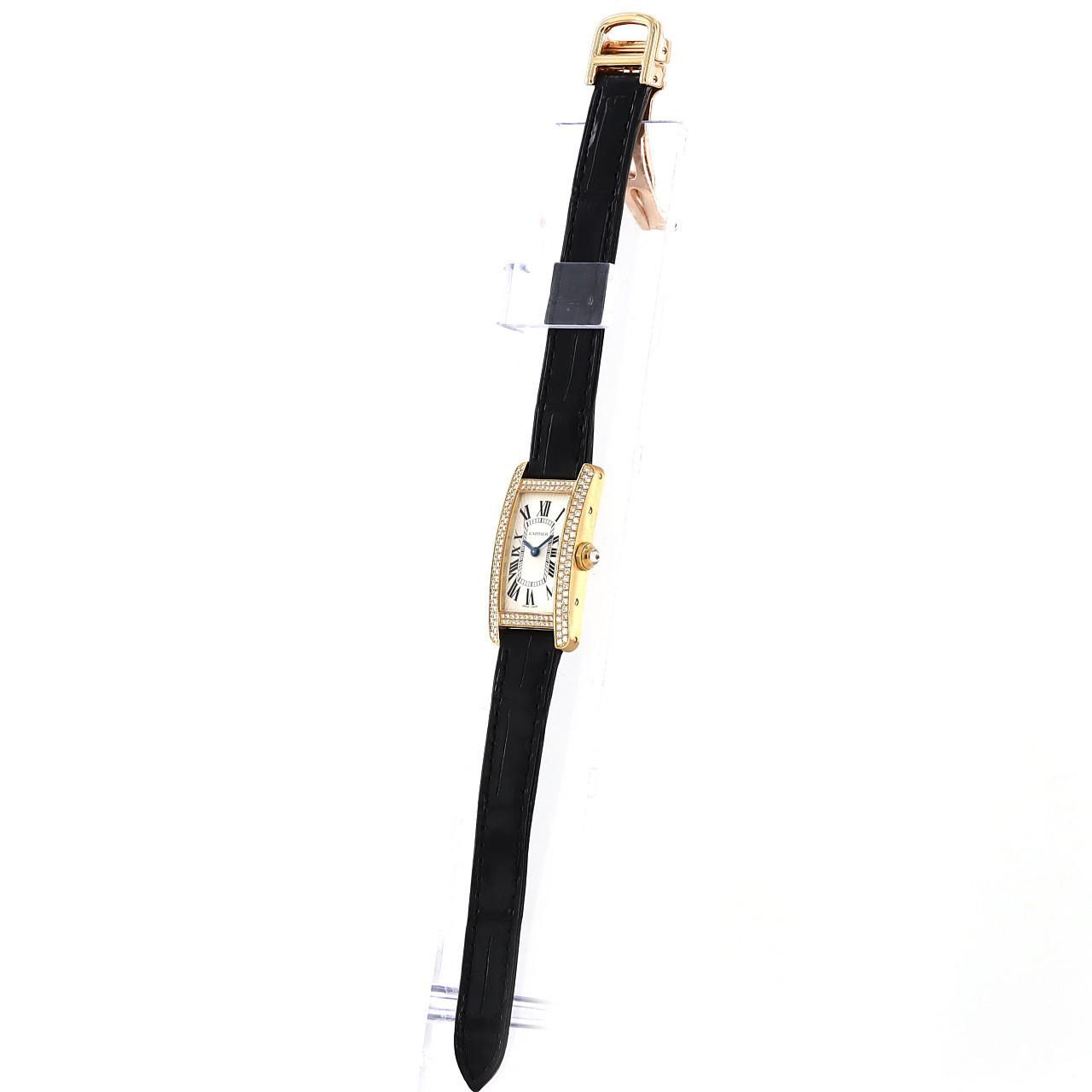 Cartier Cartier Cartier Tank Américaine Au750 Crocodile skin Quartz DUTY FREE for USA Size ONE SIZE - 2 Thumbnail