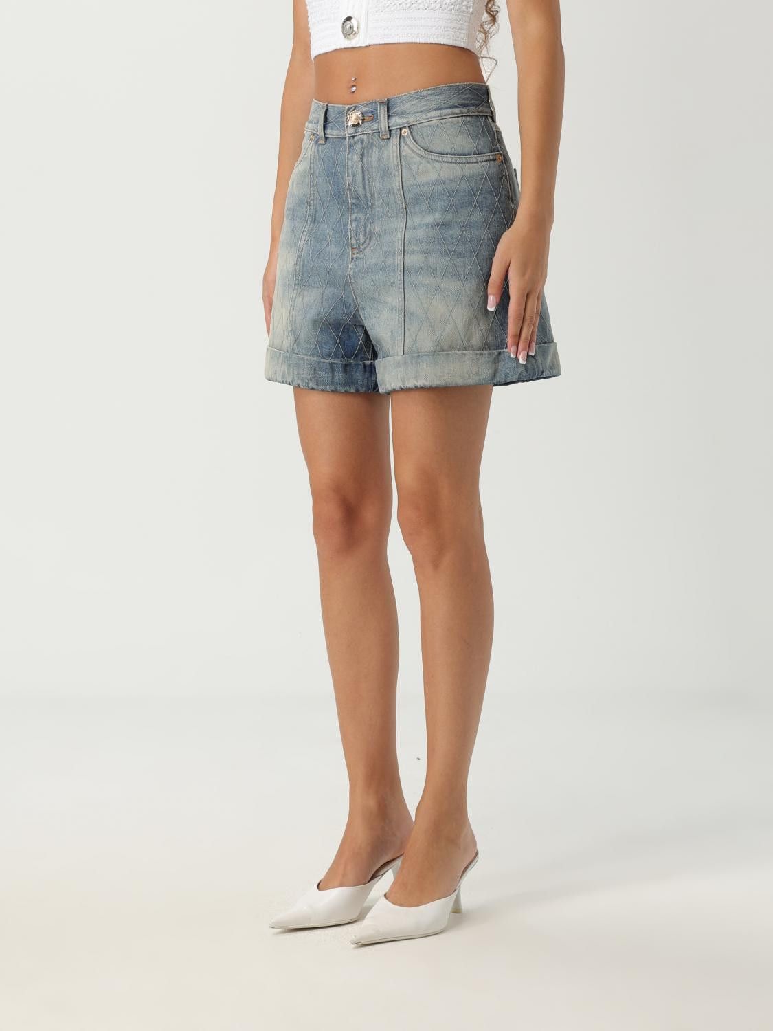 Balmain Balmain Short Woman Blue Size 27" / US 4 / IT 40 - 4 Thumbnail