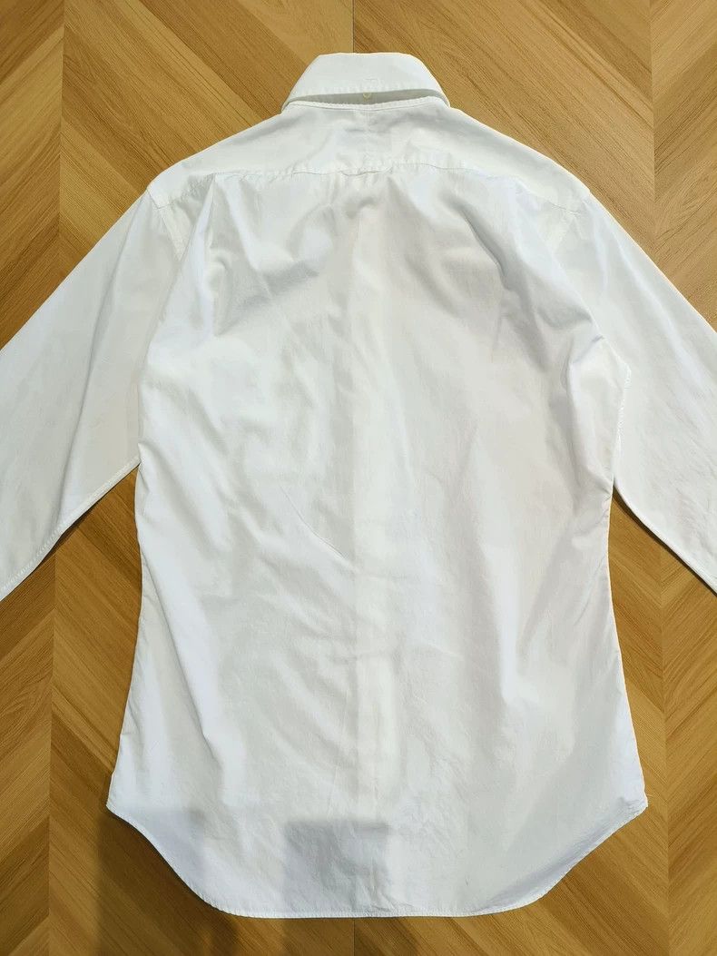 Thom Browne Thom Browne Solid White Button-Up Shirt-yf Size US L / EU 52-54 / 3 - 2 Thumbnail