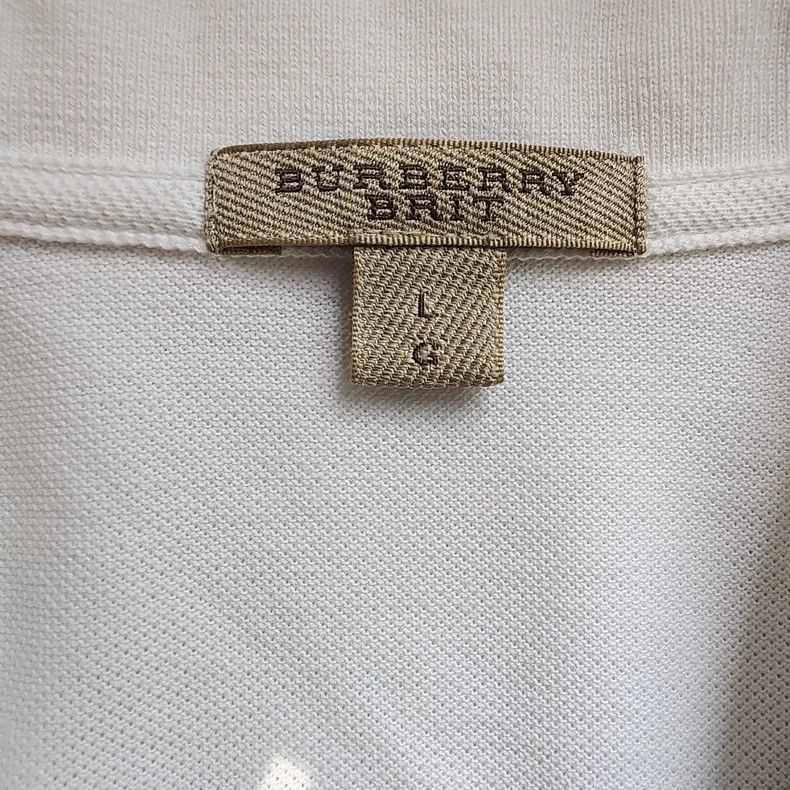 Burberry Burberry White Polo Shirt Unisex-yf Size US L / EU 52-54 / 3 - 3 Thumbnail