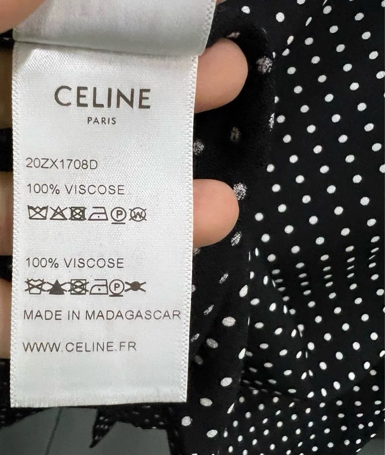 Celine Celine Polka Dot Long Sleeve Shirt-yf Size US M / EU 48-50 / 2 - 4 Thumbnail