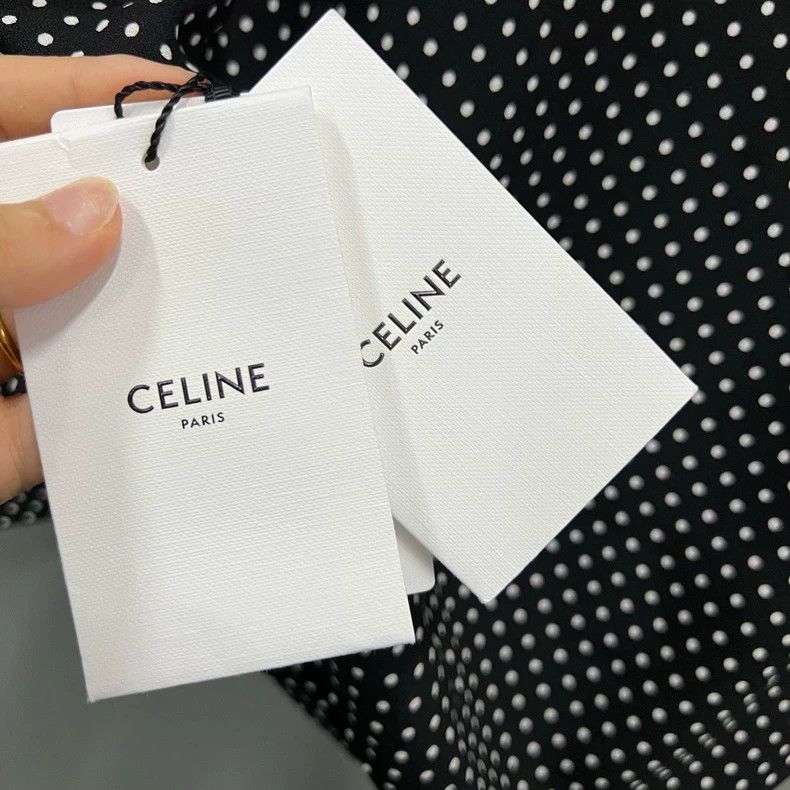 Celine Celine Polka Dot Long Sleeve Shirt-yf Size US M / EU 48-50 / 2 - 5 Thumbnail