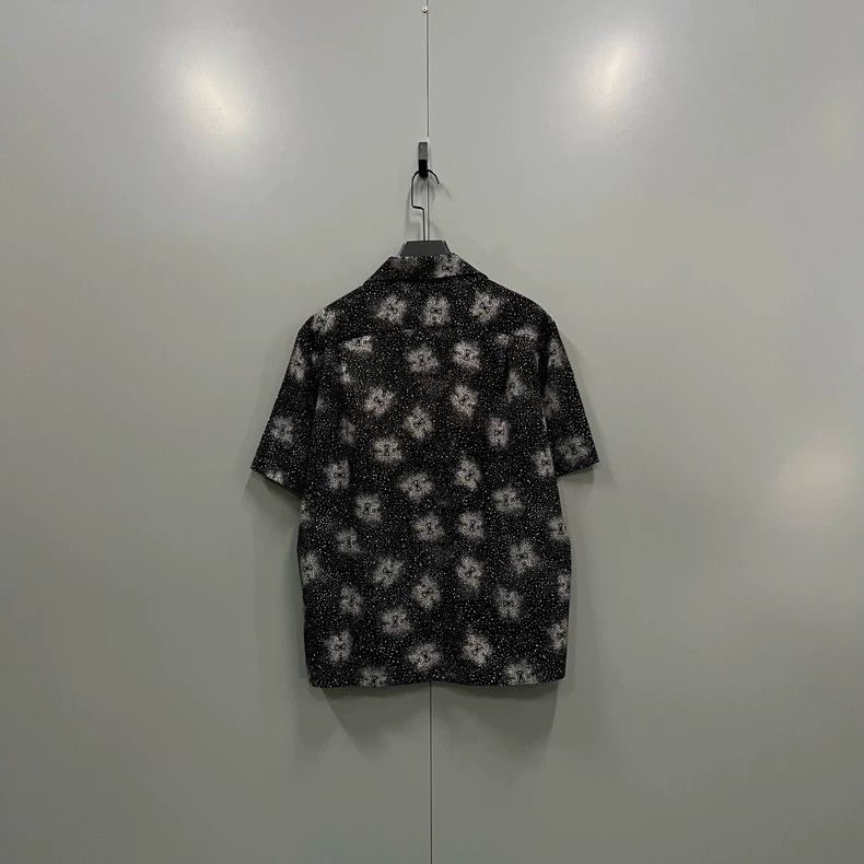 Celine Celine Black Logo Print Short Sleeve Shirt-yf Size US M / EU 48-50 / 2 - 2 Thumbnail