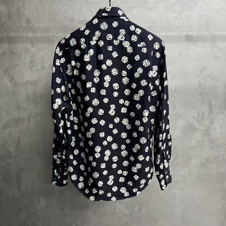 Louis Vuitton Louis Vuitton Blue Silk Printed Long Sleeve Shirt-yf Size US XS / EU 42 / 0 - 2 Thumbnail