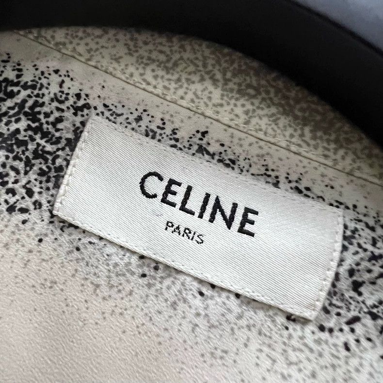 Celine Celine Palm Tree Print Short Sleeve Shirt-yf Size US L / EU 52-54 / 3 - 5 Thumbnail