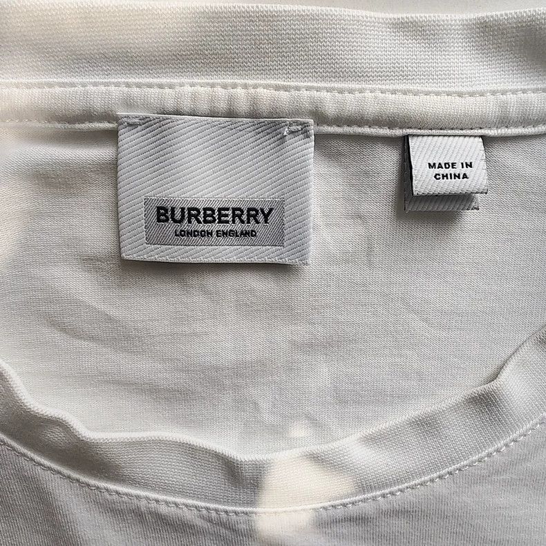Burberry Burberry White Short Sleeve Embroidered T-Shirt-yf Size US S / EU 44-46 / 1 - 3 Thumbnail