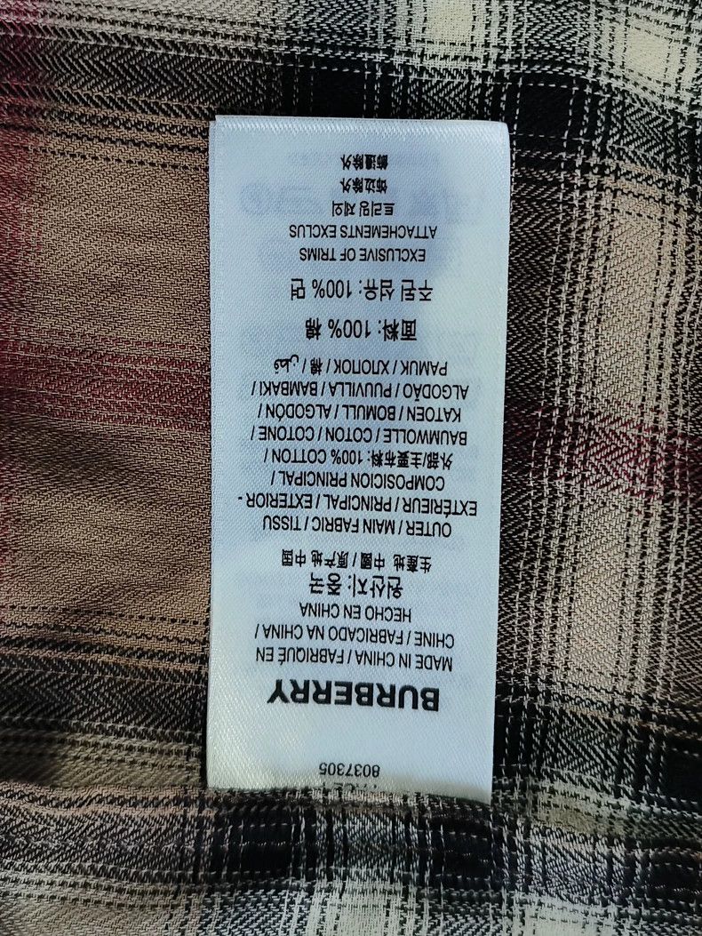 Burberry Burberry Check Flannel Button-Up Shirt-yf Size US XS / EU 42 / 0 - 5 Thumbnail