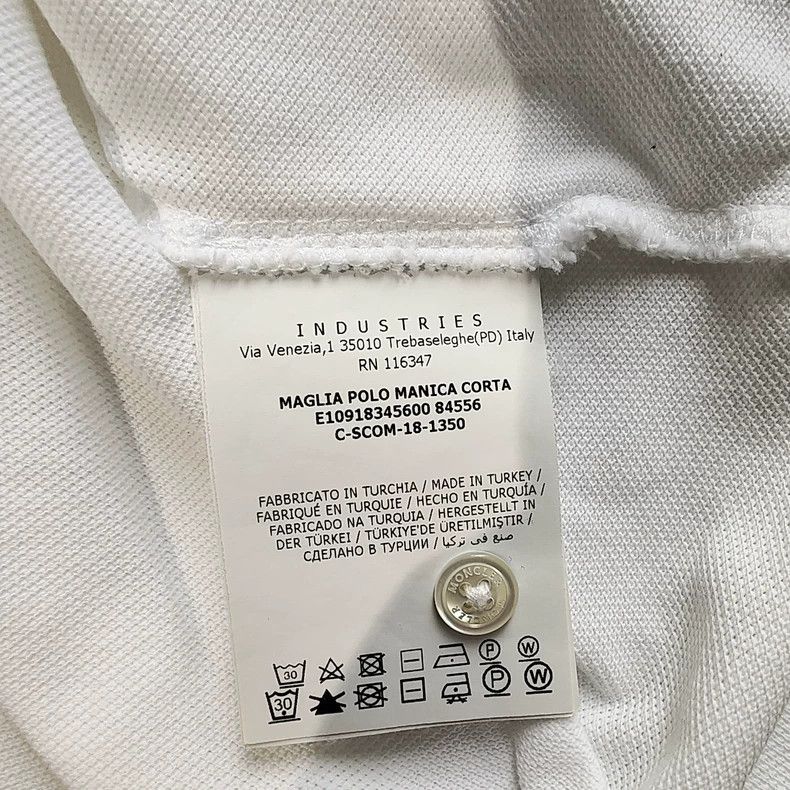 Moncler Moncler White Short Sleeve Polo Shirt-yf Size US S / EU 44-46 / 1 - 5 Thumbnail