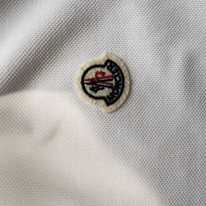 Moncler Moncler White Short Sleeve Polo Shirt-yf Size US S / EU 44-46 / 1 - 4 Thumbnail