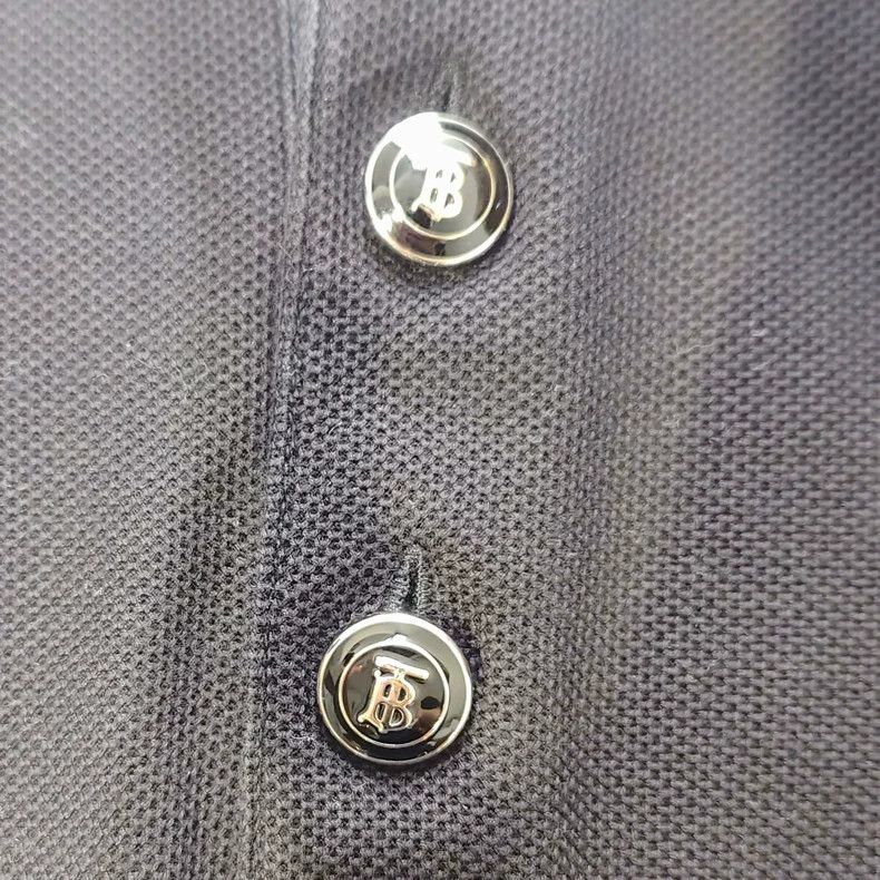 Burberry Burberry Black Logo Button Polo Shirt-yf Size US L / EU 52-54 / 3 - 3 Thumbnail