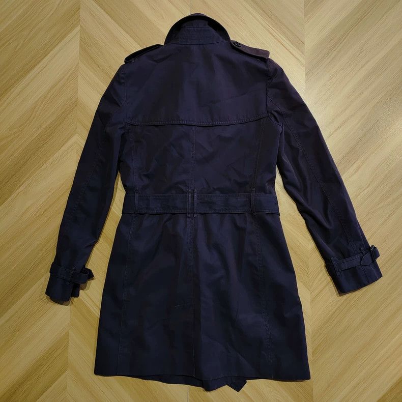 Burberry Burberry Purple Trench Coat UK6-yf Size US M / EU 48-50 / 2 - 2 Thumbnail