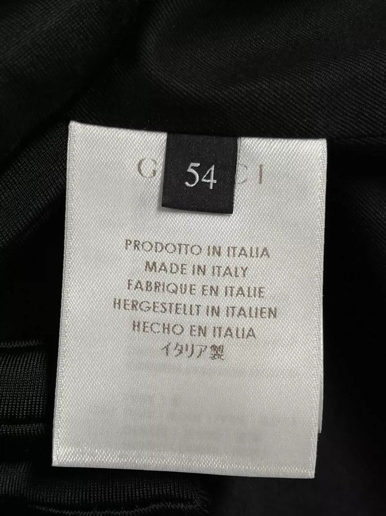 Gucci Gucci Black Wool Leather Trim Jacket-yf Size US XL / EU 56 / 4 - 7 Thumbnail