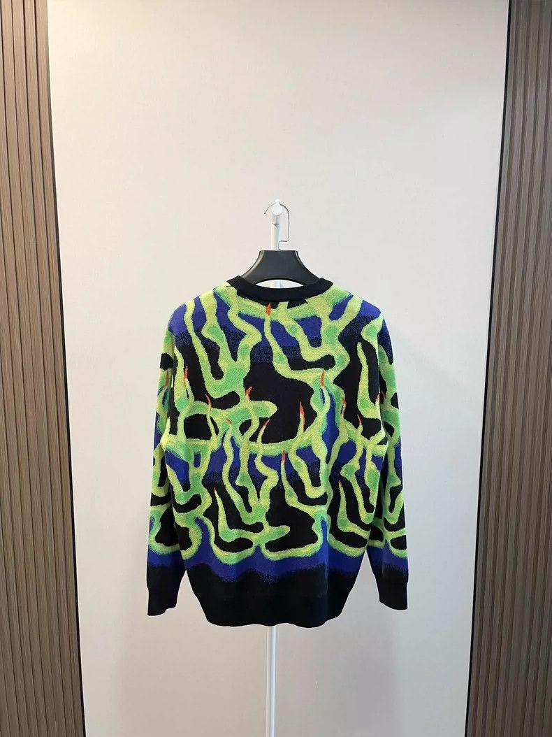 Louis Vuitton Louis Vuitton Flame Print Long Sleeve Sweater-yf Size US M / EU 48-50 / 2 - 2 Thumbnail