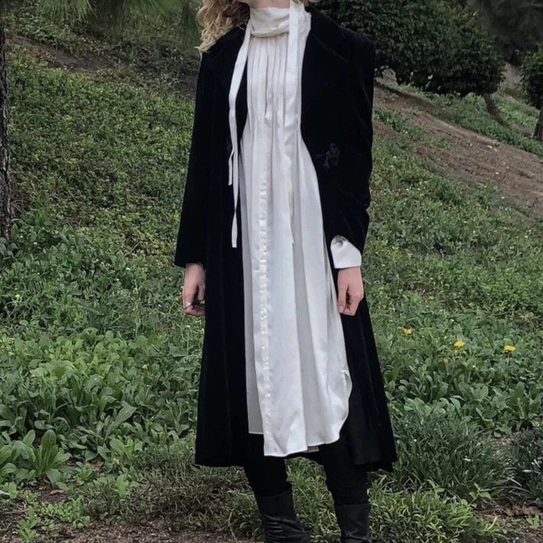 Ann Demeulemeester Ann Demeulemeester Silk Long Sleeve Shirt-yf Size US M / EU 48-50 / 2 - 7 Thumbnail