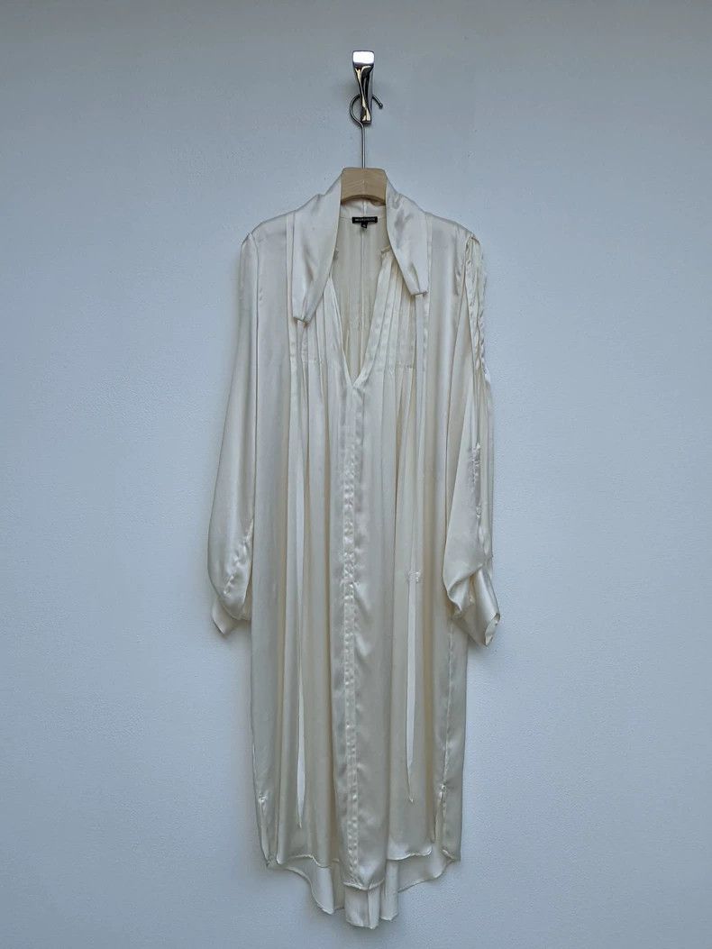 Ann Demeulemeester Ann Demeulemeester Silk Long Sleeve Shirt-yf Size US M / EU 48-50 / 2 - 2 Thumbnail