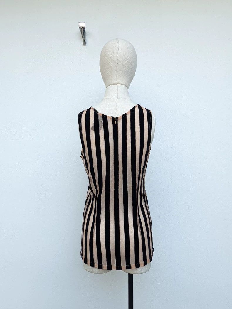 Ann Demeulemeester Ann Demeulemeester Striped Lace Vest-yf Size US S / EU 44-46 / 1 - 3 Thumbnail