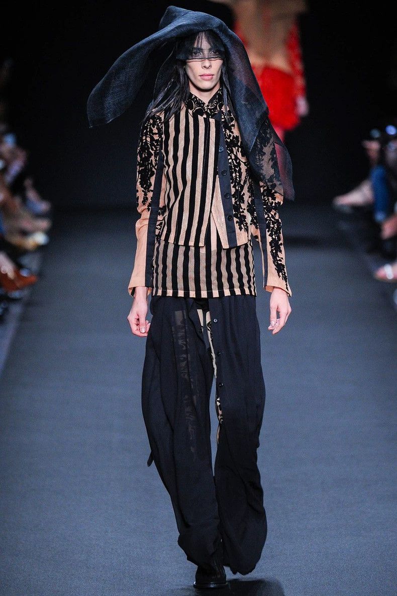 Ann Demeulemeester Ann Demeulemeester Striped Lace Vest-yf Size US S / EU 44-46 / 1 - 5 Thumbnail
