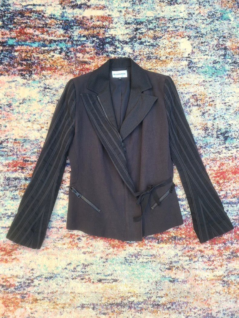Ann Demeulemeester Ann Demeulemeester Silk Blend Jacket-yf Size US M / EU 48-50 / 2 - 2 Thumbnail
