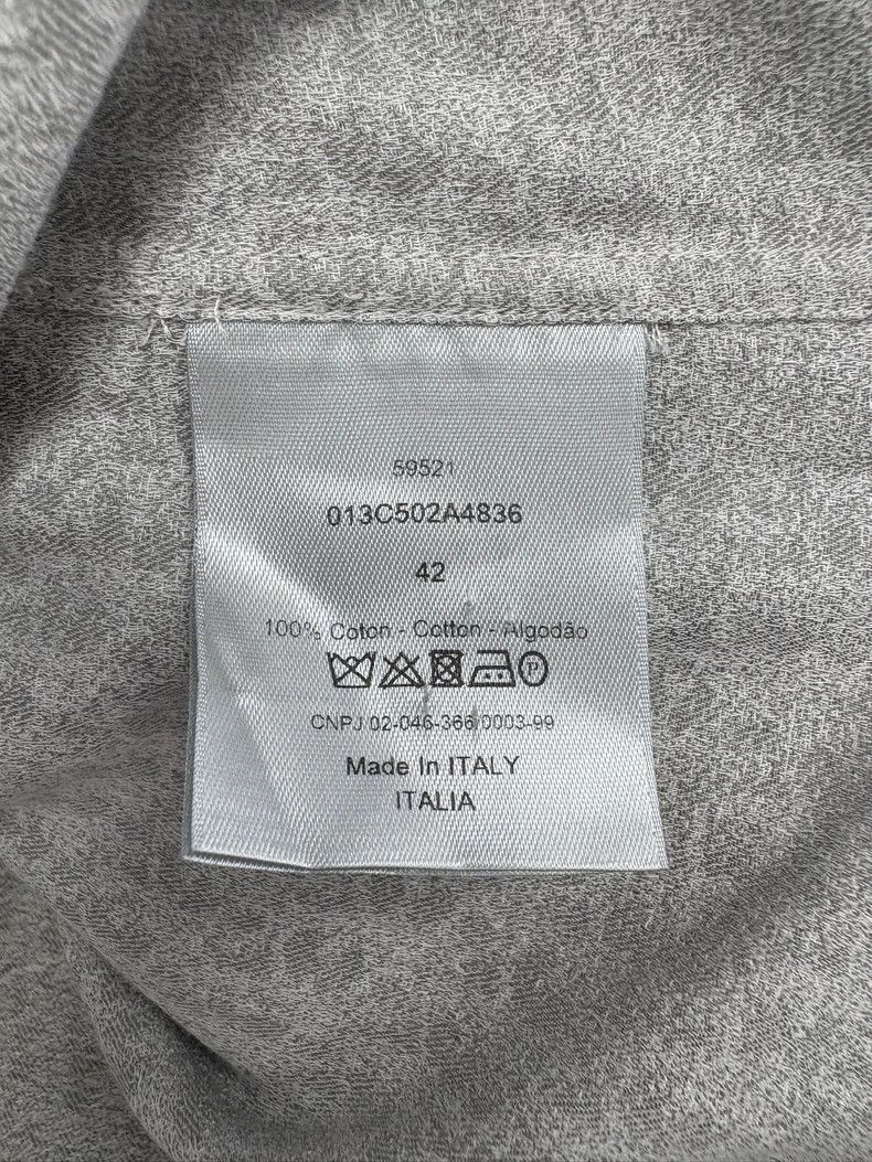 Dior Dior Gray White Gradient Print Shirt-yf Size US XXL / EU 58 / 5 - 7 Thumbnail