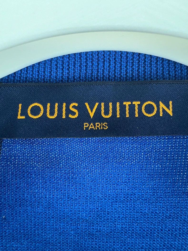 Louis Vuitton Louis Vuitton Blue Cloud Print Knit Tee-yf Size US M / EU 48-50 / 2 - 5 Thumbnail