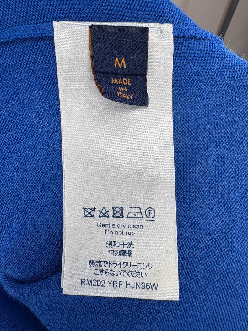 Louis Vuitton Louis Vuitton Blue Cloud Print Knit Tee-yf Size US M / EU 48-50 / 2 - 6 Thumbnail