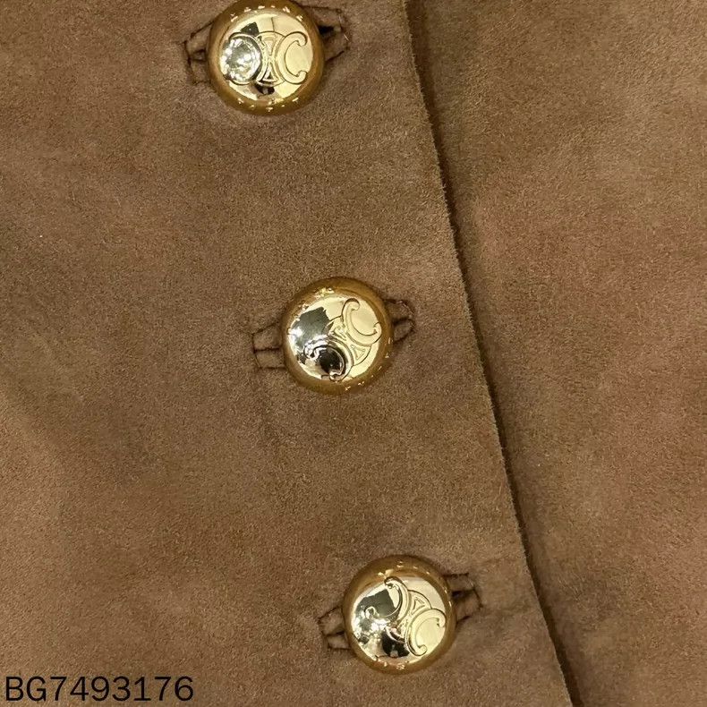 Celine Celine Brown Suede Leather Jacket-yf Size XS / US 0-2 / IT 36-38 - 5 Thumbnail