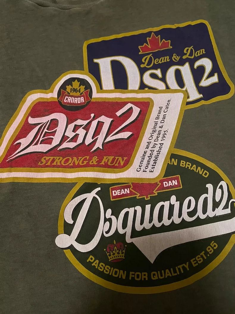 Dsquared2 Dsquared2 Washed Green Graphic T-Shirt-yf Size US M / EU 48-50 / 2 - 3 Thumbnail
