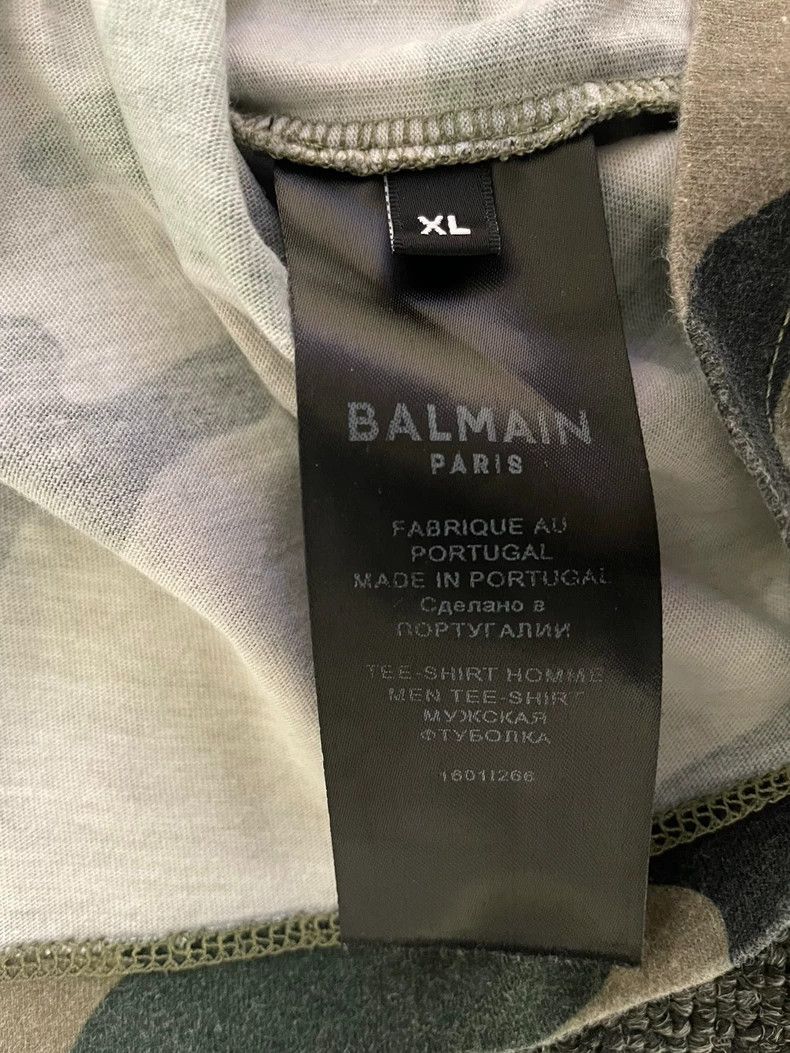 Balmain Balmain Camo Short Sleeve Logo T-shirt-yf Size US XL / EU 56 / 4 - 6 Thumbnail