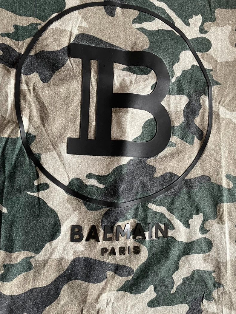Balmain Balmain Camo Short Sleeve Logo T-shirt-yf Size US XL / EU 56 / 4 - 3 Thumbnail