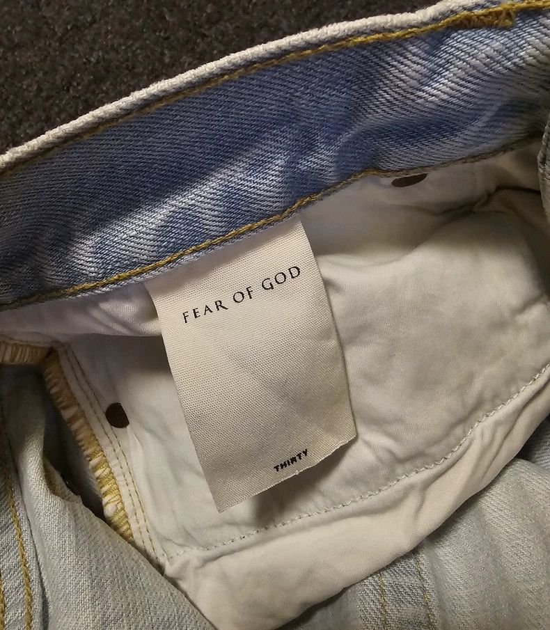 Fear of God Fear of God Light Blue Denim Jeans-yf Size US 30 / EU 46 - 6 Thumbnail