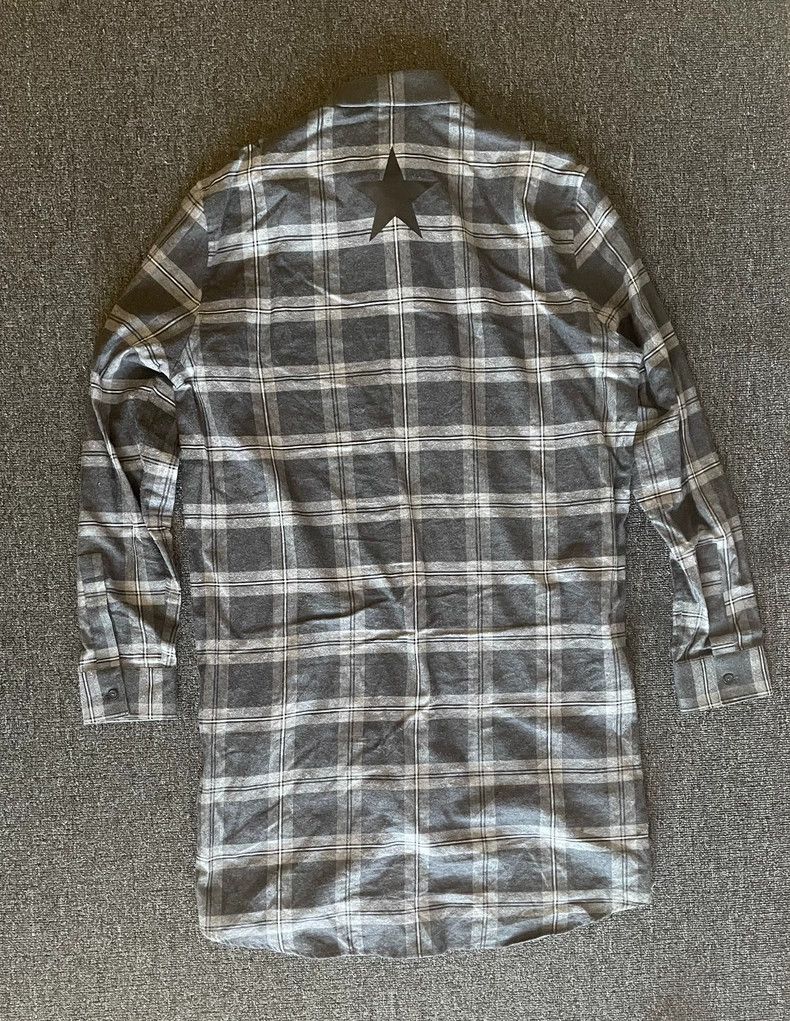 Givenchy Givenchy Long Gray Plaid Shirt-yf Size US M / EU 48-50 / 2 - 4 Thumbnail