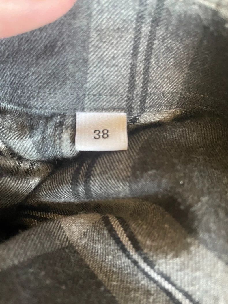 Givenchy Givenchy Long Gray Plaid Shirt-yf Size US M / EU 48-50 / 2 - 6 Thumbnail