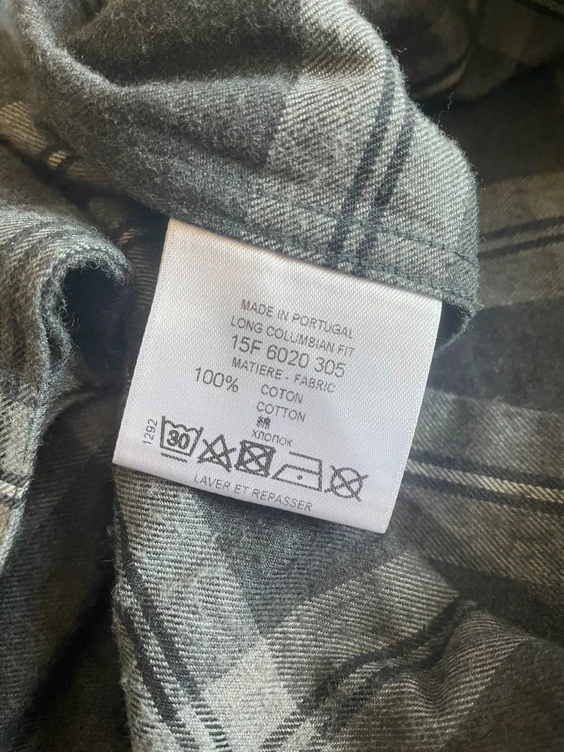 Givenchy Givenchy Long Gray Plaid Shirt-yf Size US M / EU 48-50 / 2 - 7 Thumbnail