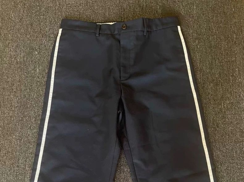 Gucci Gucci Black Casual Pants with White Stripes-yf Size US 36 / EU 52 - 2 Thumbnail