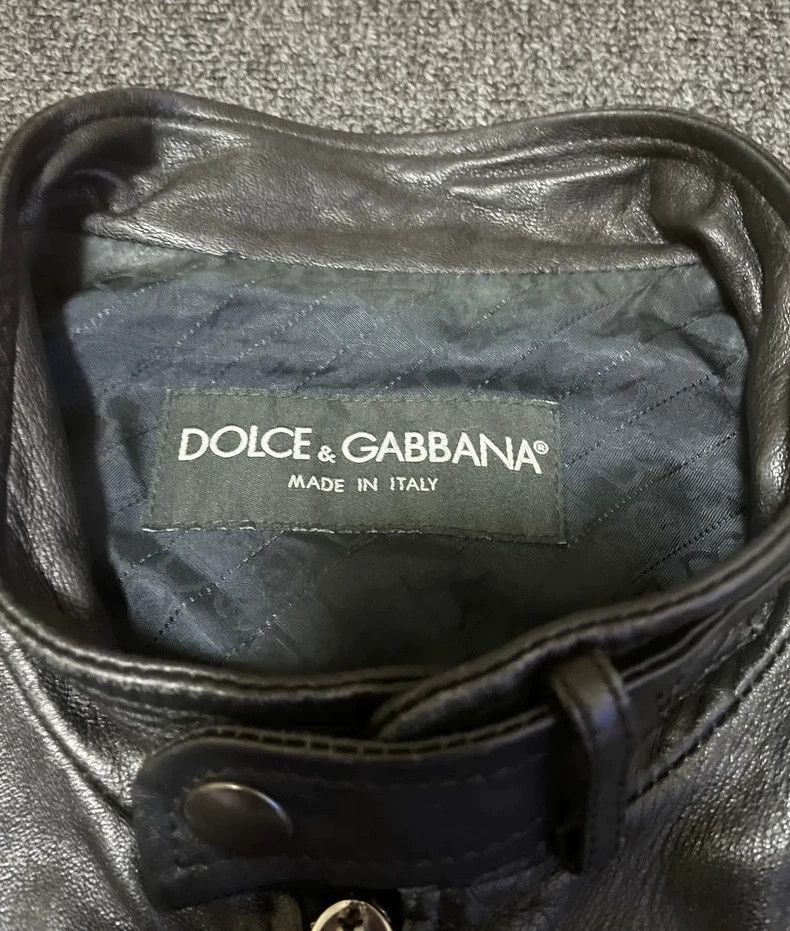 Dolce & Gabbana Dolce&Gabbana Leather Jacket-yf Size US L / EU 52-54 / 3 - 5 Thumbnail