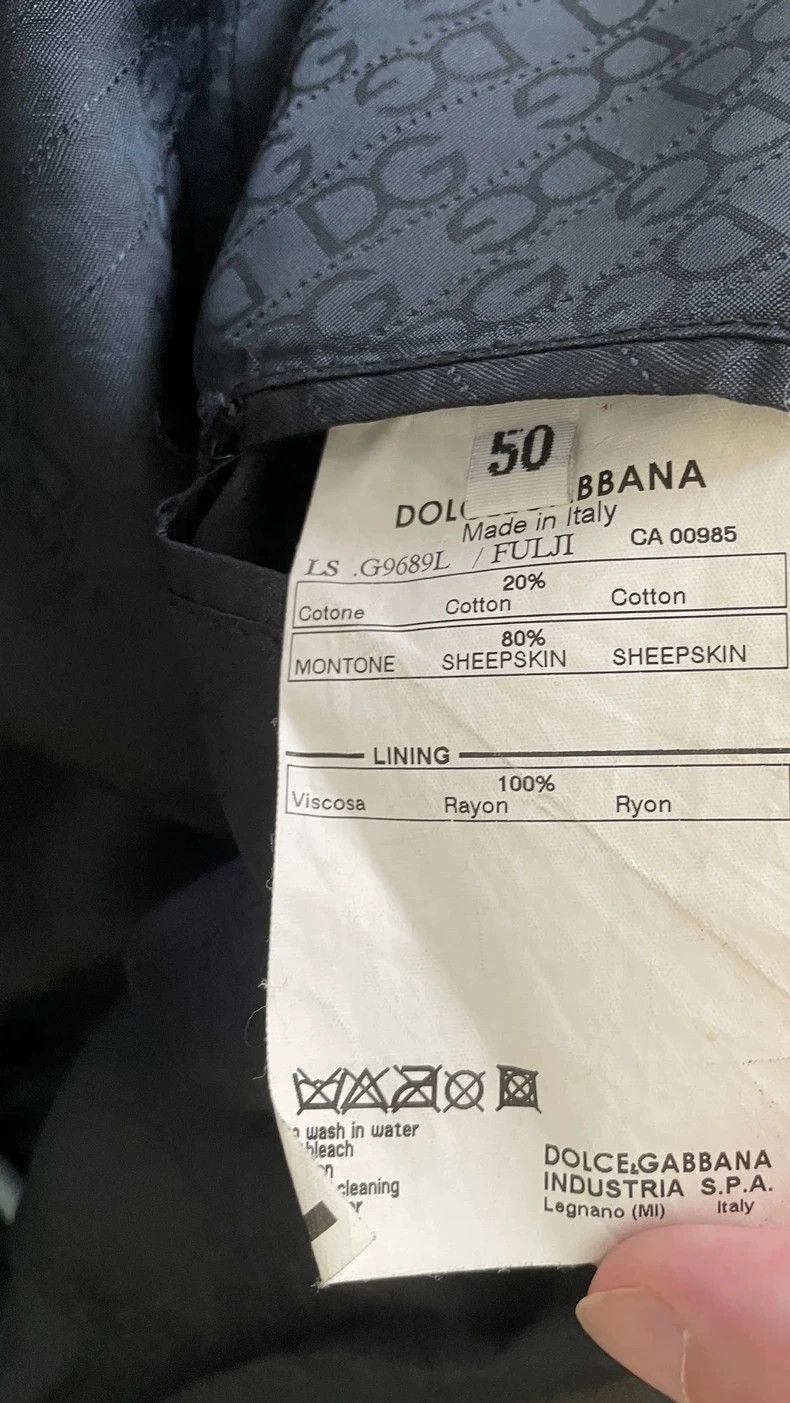 Dolce & Gabbana Dolce&Gabbana Leather Jacket-yf Size US L / EU 52-54 / 3 - 8 Thumbnail