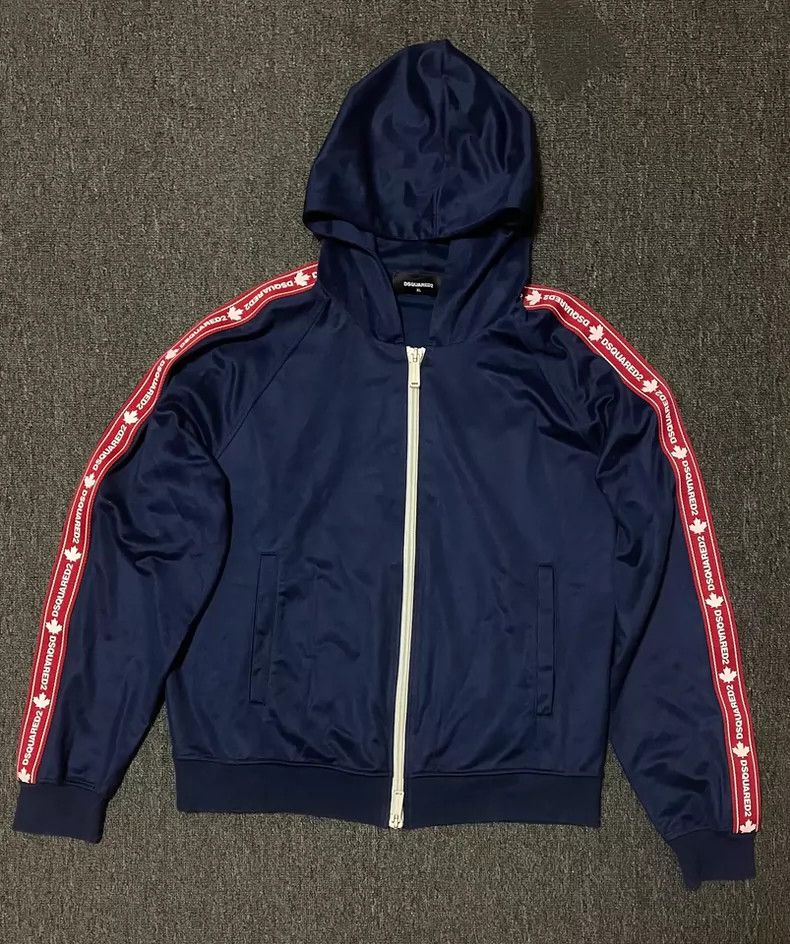 Dsquared2 Dsquared2 Blue Hooded Zip Jacket-yf Size US XL / EU 56 / 4 - 2 Thumbnail