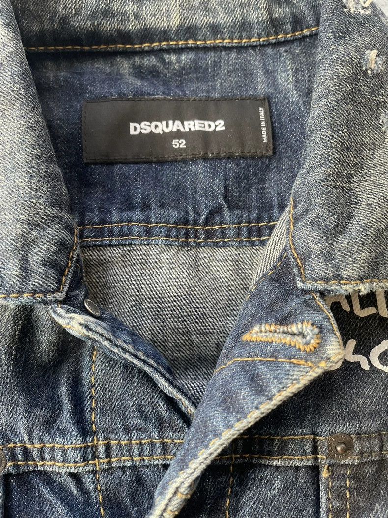 Dsquared2 DSquared2 Denim Jacket Graffiti Monster-yf Size US L / EU 52-54 / 3 - 5 Thumbnail