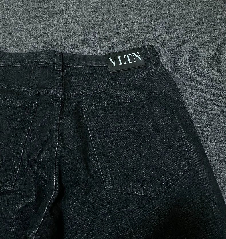 Valentino Valentin Black Gray Denim Jeans-yf Size US 32 / EU 48 - 3 Thumbnail