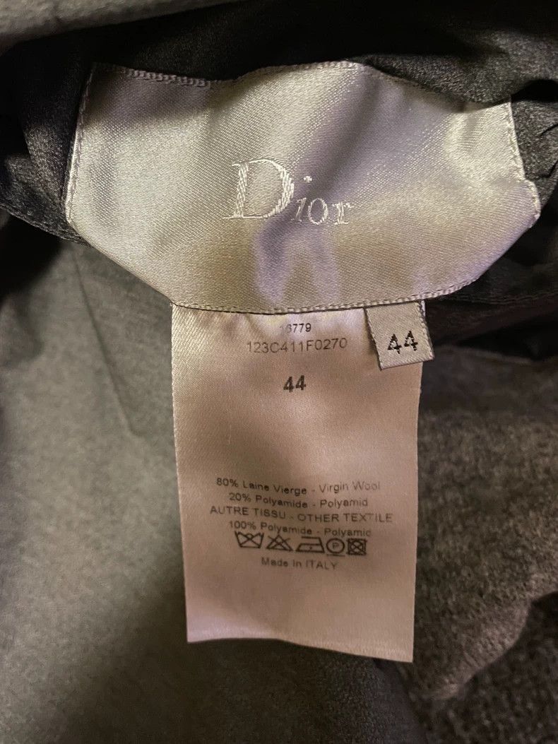 Dior Dior Gray Wool Double-Sided Coat-yf Size US L / EU 52-54 / 3 - 7 Thumbnail