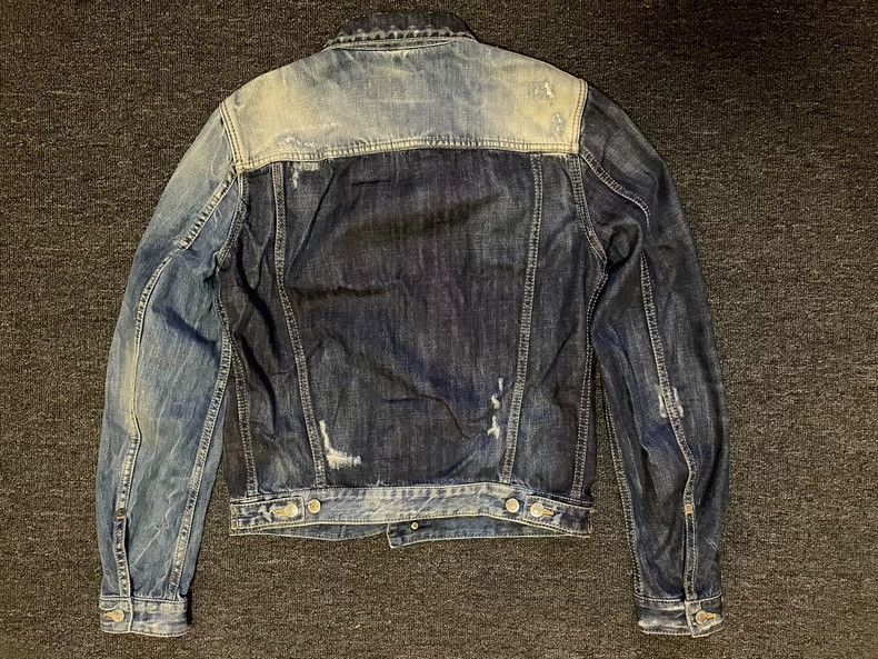 Dsquared2 DSquared2 Distressed Denim Jacket-yf Size US M / EU 48-50 / 2 - 3 Thumbnail