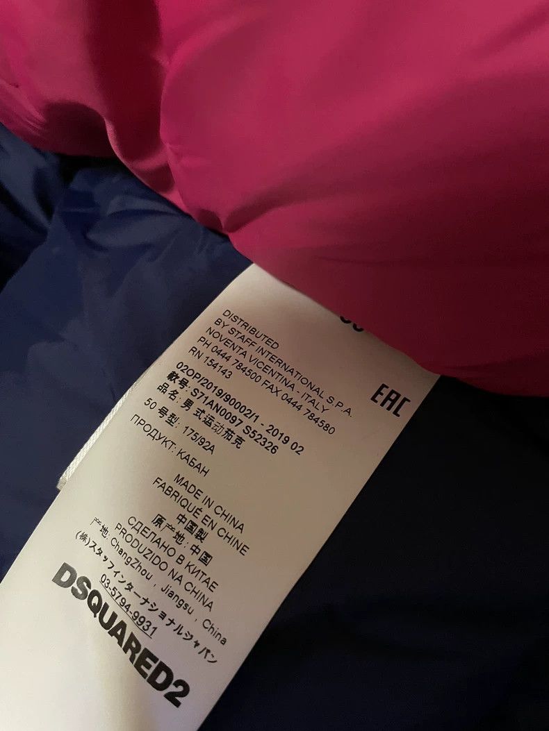 Dsquared2 DSquared2 Blue Puffer Jacket with Pink Lining-yf Size US L / EU 52-54 / 3 - 7 Thumbnail