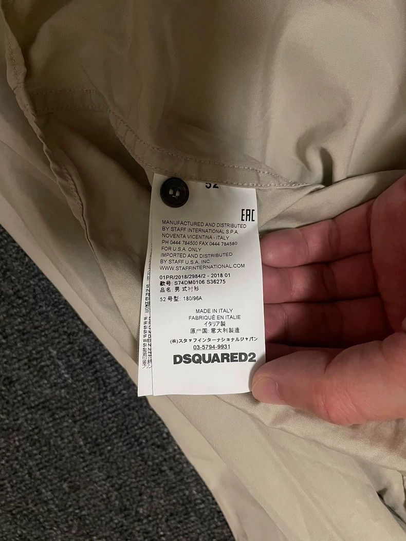 Dsquared2 Dsquared2 Beige Patchwork Button-Up Shirt-yf Size US L / EU 52-54 / 3 - 5 Thumbnail