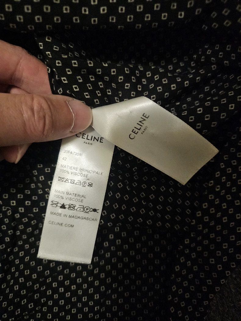 Celine Celine Long Sleeve Button Up Shirt-yf Size US L / EU 52-54 / 3 - 5 Thumbnail
