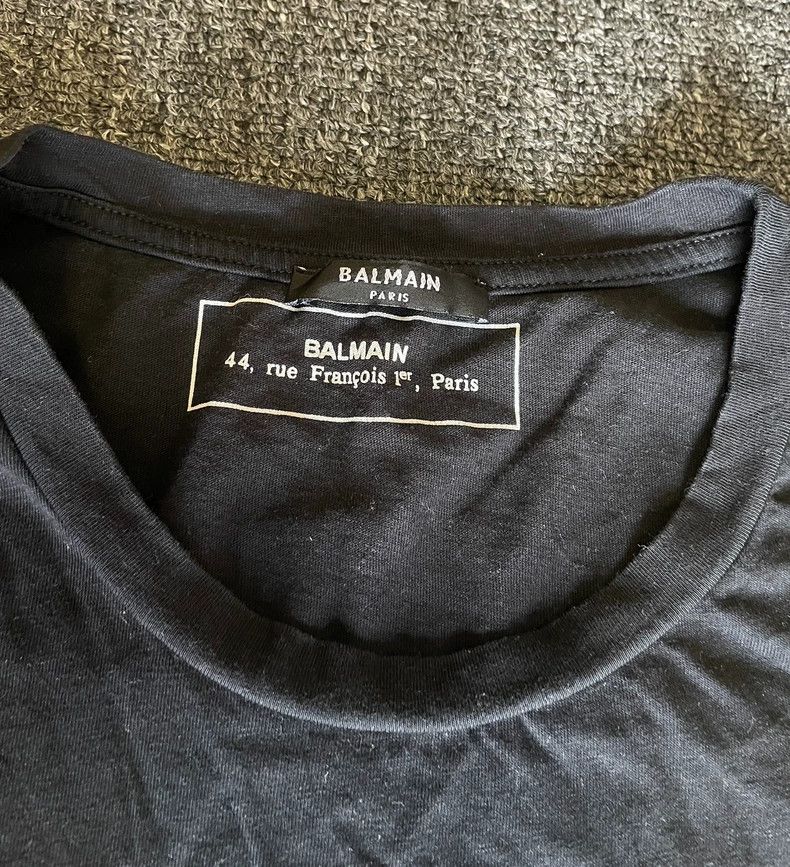 Balmain Balmain Black Short Sleeve T-Shirt-yf Size US S / EU 44-46 / 1 - 3 Thumbnail
