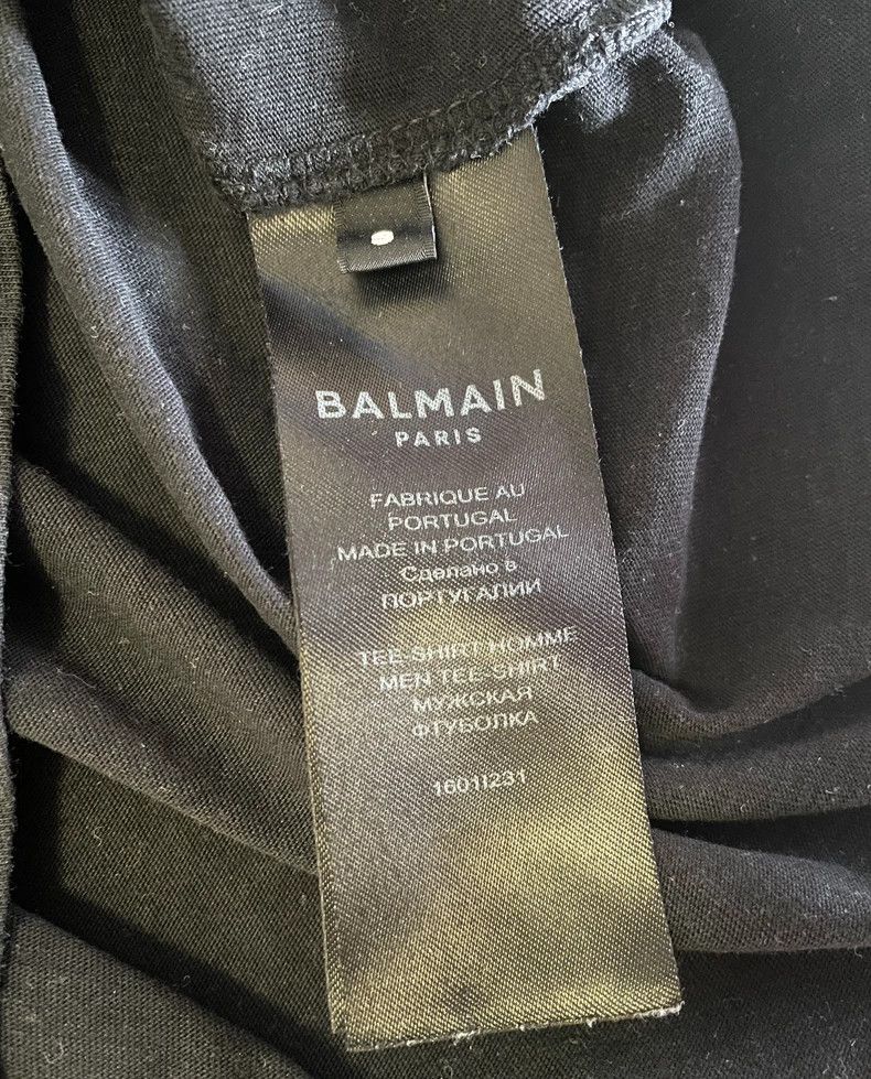 Balmain Balmain Black Short Sleeve T-Shirt-yf Size US S / EU 44-46 / 1 - 5 Thumbnail