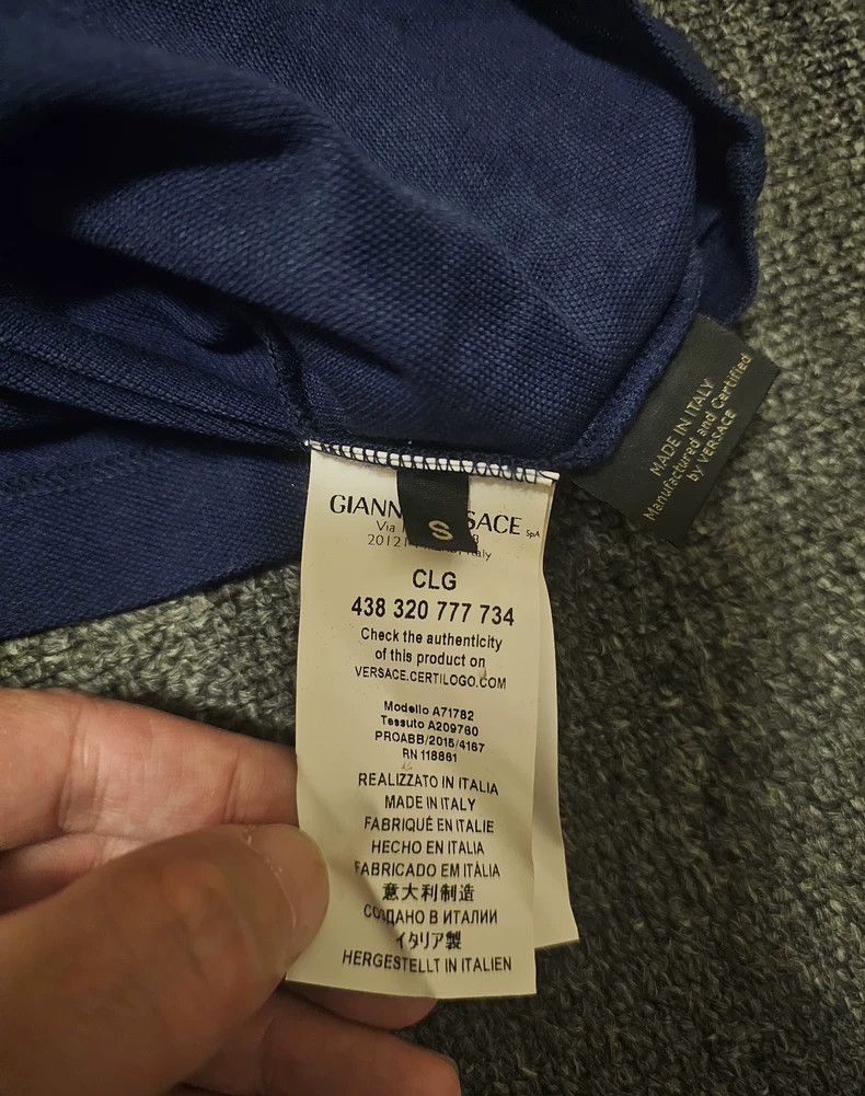 Versace Versace Blue Short Sleeve Polo Shirt-yf Size US S / EU 44-46 / 1 - 5 Thumbnail