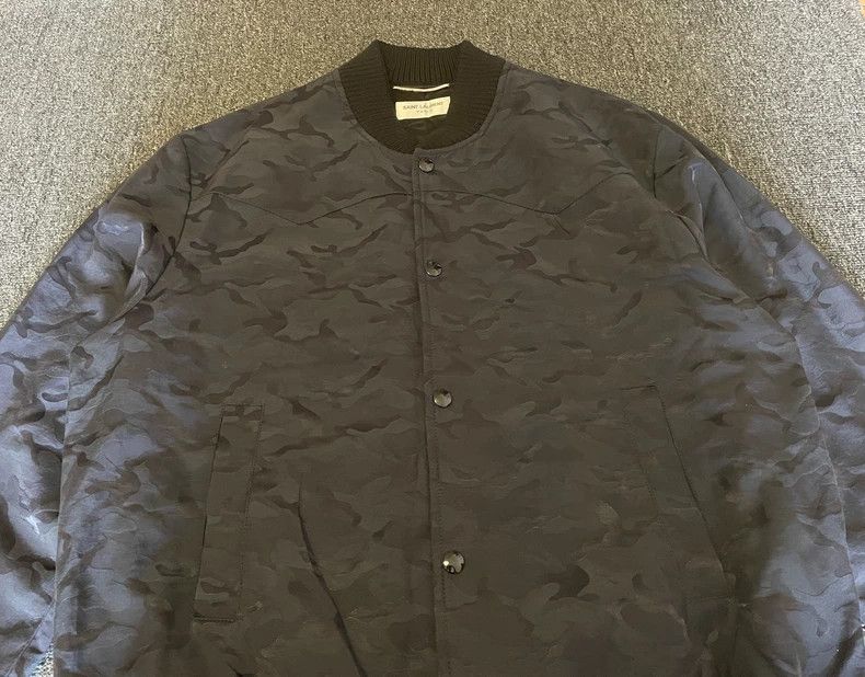 Saint Laurent Paris Saint Laurent Camouflage Bomber Jacket-yf Size US L / EU 52-54 / 3 - 2 Thumbnail