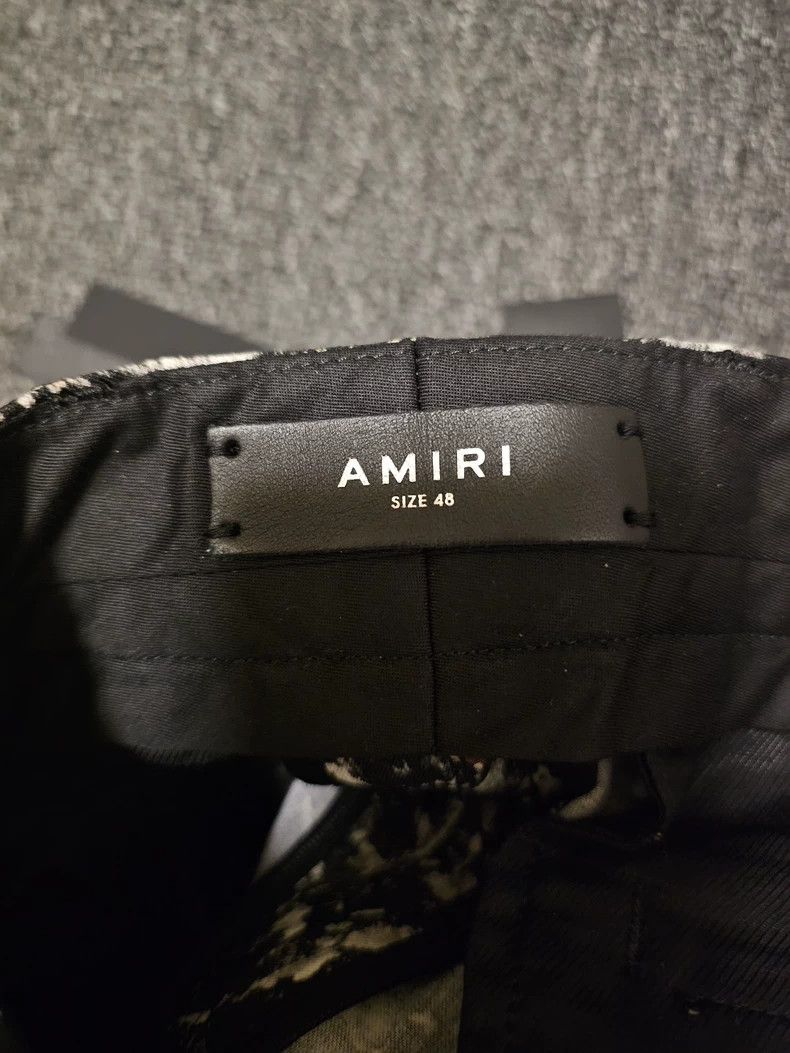 Amiri Amiri Graffiti Wool Wide-Leg Pants-yf Size US 36 / EU 52 - 3 Thumbnail